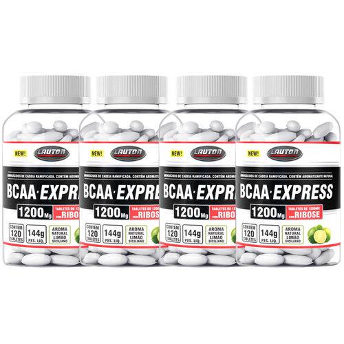 Bcaa Express 120 Tabs - Combo 4 Potes - Lauton Nutrition é bom? Vale a pena?