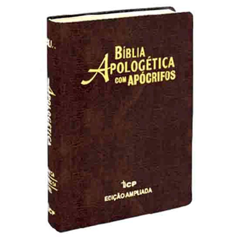 Bíblia Apologética Com Apócrifos - Edição Ampliada Rc 1997 - Luxo Marrom é bom? Vale a pena?