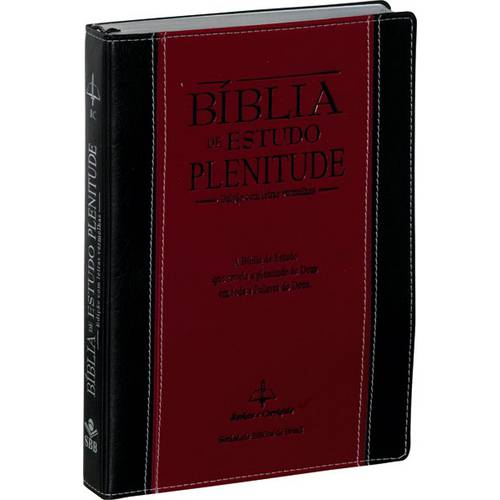 Bíblia de Estudo Plenitude Couro Sintético Preta e Vinho - Rc é bom? Vale a pena?