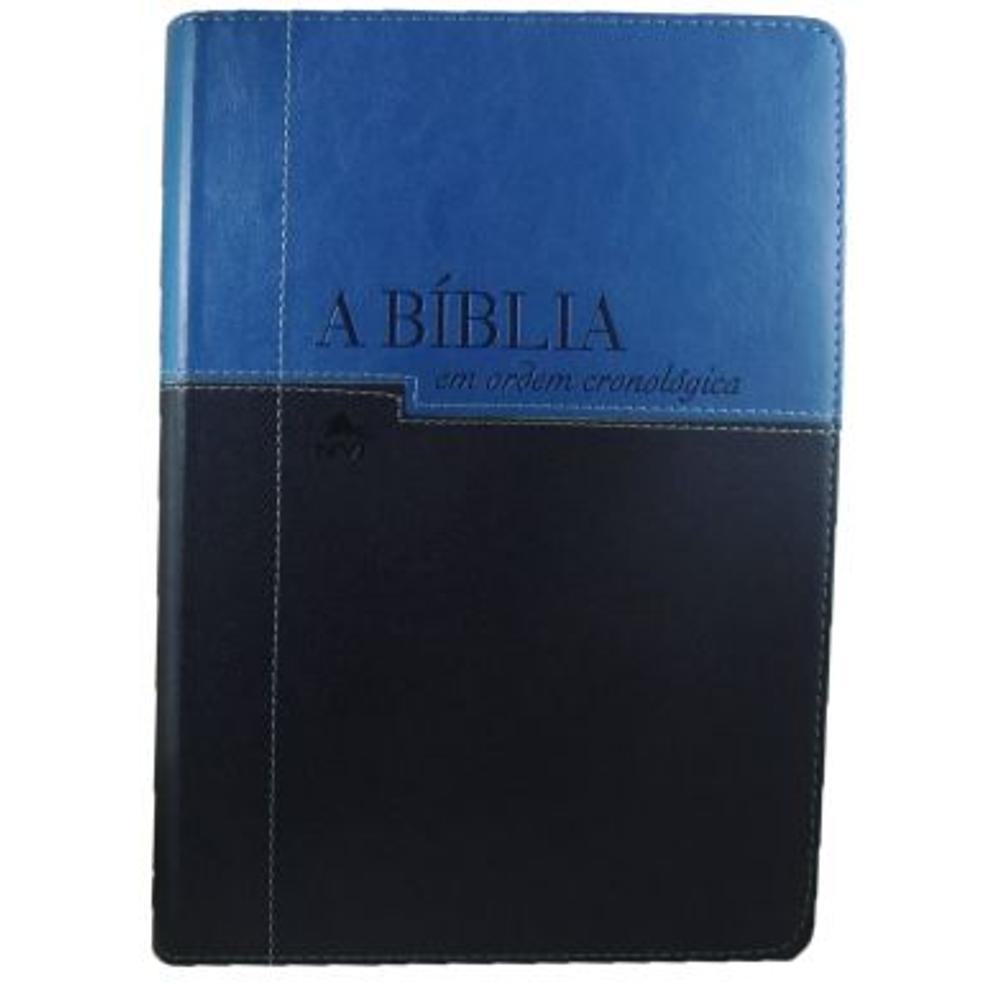 Bíblia Nvi Em Ordem Cronológica - Luxo Azul Claro E Escuro é bom? Vale a pena?