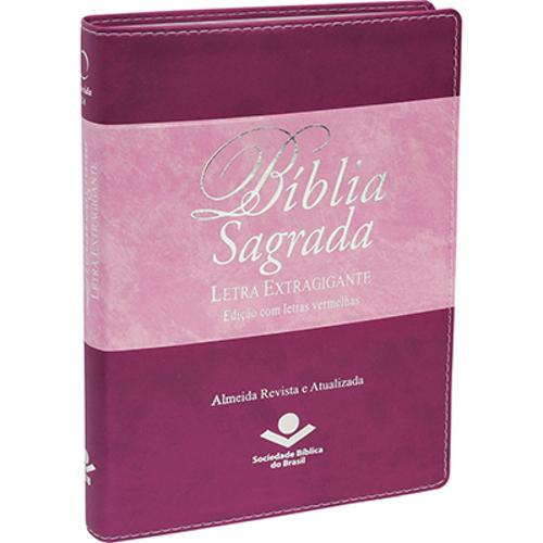 Bíblia Ra Letra Extra Gigante C/ Índice - Luxo Rosa e Vinho é bom? Vale a pena?