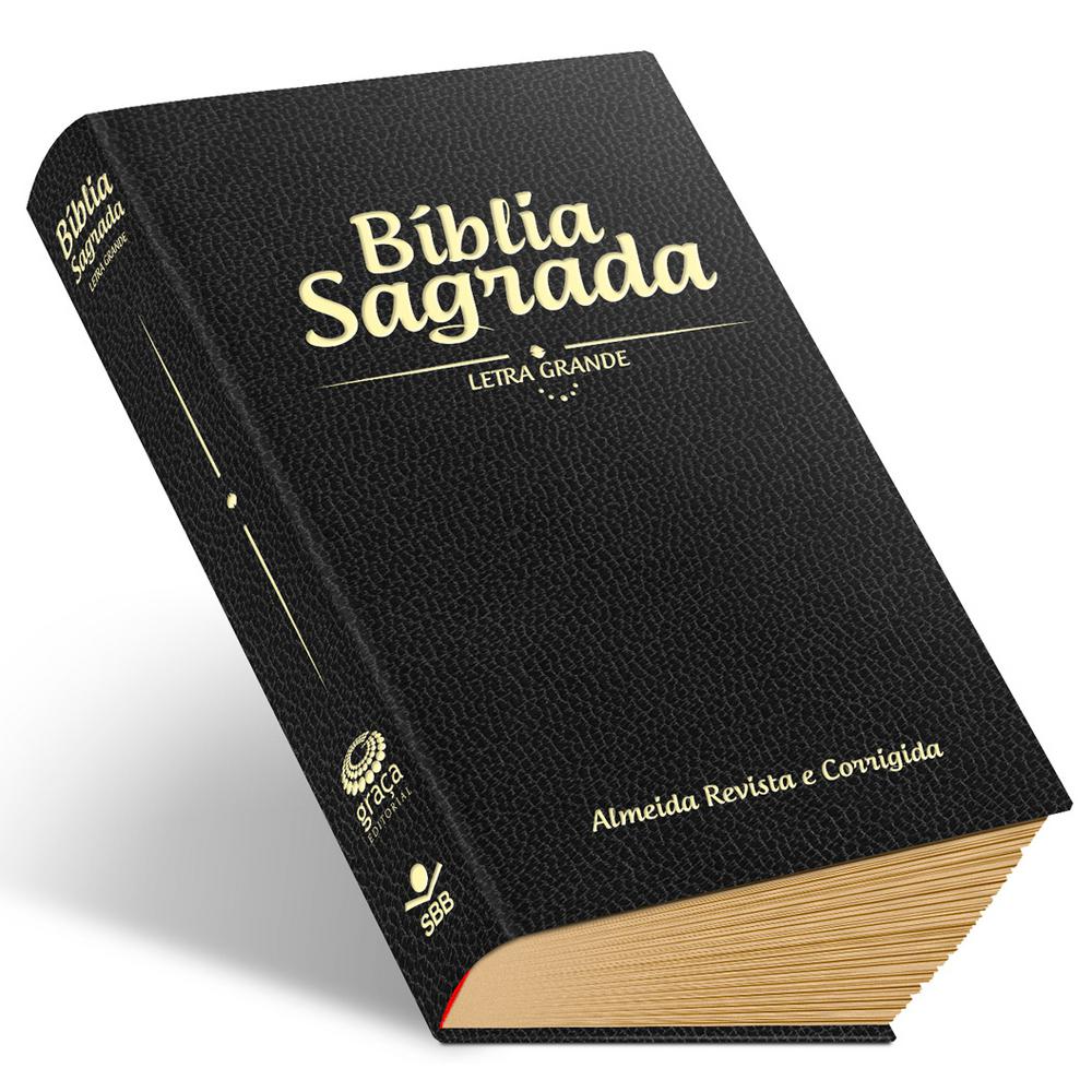 → Bíblia Sagrada Com Letra Grande Capa Flexível Preta Rc é bom? Vale