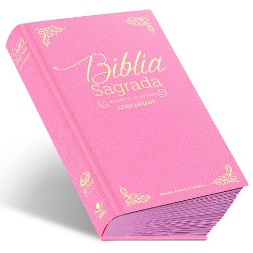 Bíblia Sagrada com Letra Grande - Capa Flexível Rosa Rc é bom? Vale a pena?