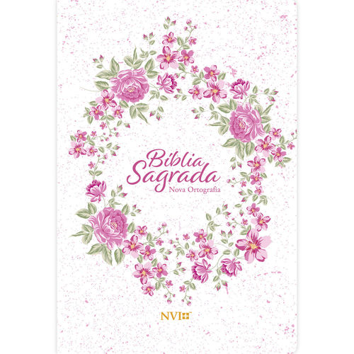 Bíblia Sagrada Nvi Letra Grande Nova Ortografia - Semi Luxo Rosa Floral é bom? Vale a pena?
