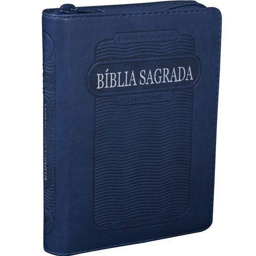 Bíblia Sagrada RA Letra Grande com Zíper - Azul é bom? Vale a pena?