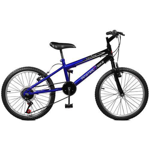 Bicicleta Aro 20 Ciclone Plus Azul com Preto Masculina 7 Marchas - Master Bike é bom? Vale a pena?