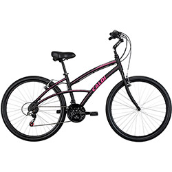Bicicleta Aro 26 300 Sport Feminino 21 Marchas - Preto e Rosa - Caloi é bom? Vale a pena?