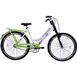 Bicicleta Aro 26 Aero C/ Suspensão Praiana - Branco/Verde - Oceano é bom? Vale a pena?