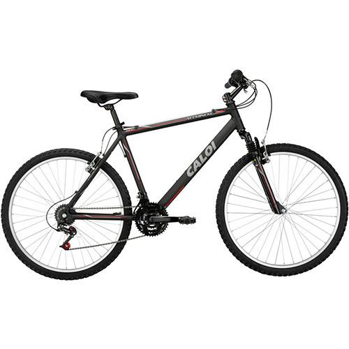 Bicicleta Caloi Aluminum Sport Aro 26 21 Marchas com Suspensão Dianteira MTB - Preto é bom? Vale a pena?