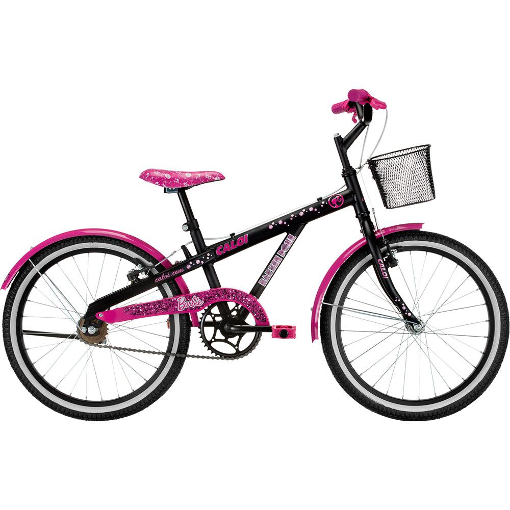 Bicicleta Caloi Barbie Aro 20 Preta e Rosa é bom? Vale a pena?