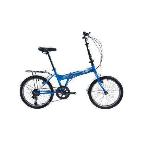 Bicicleta Dobrável 6 Velocidades Aro 20 Azul - Like é bom? Vale a pena?