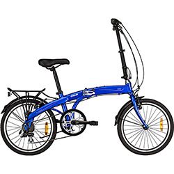 Bicicleta Dobrável URBE 7 Marchas Aro 20 Azul - Caloi é bom? Vale a pena?