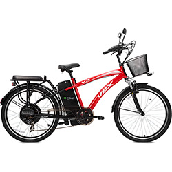 Bicicleta Elétrica 350W Vex Vx 350W Vermelha é bom? Vale a pena?