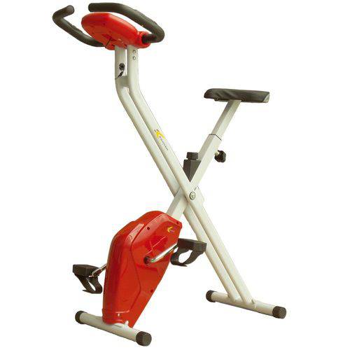 Bicicleta Ergométrica Dobrável X-Bike Vermelho/Branco C/ Painel- Konnen Fitness é bom? Vale a pena?