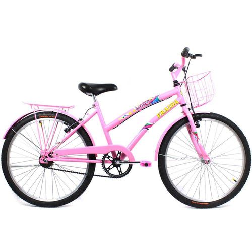 Bicicleta Feminina Dolphin Aro 24 com Cesta e Garupa - Rosa Aro 24 é bom? Vale a pena?