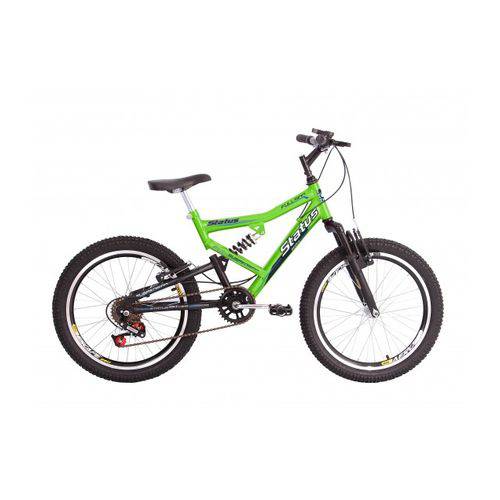 Bicicleta Infantil Aro 20" Dupla Suspensão 6v Status - Verde é bom? Vale a pena?