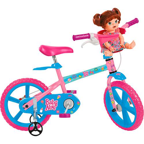 Bicicleta Infantil Bandeirante Baby Alive Aro 14 - Rosa e Azul é bom? Vale a pena?