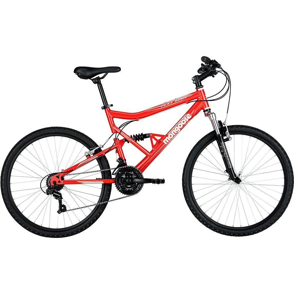Bicicleta Mongoose Full Edge Aro 26 21 Marchas - Vermelho é bom? Vale a pena?