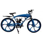 Bicicleta Motorizada Motor 48cc 2 Tempos - com Tanque Embutido Azul é bom? Vale a pena?