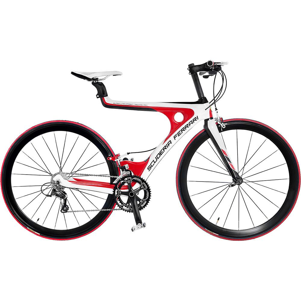 Bicicleta Mountain Bike Ferarri MTB Touring Carbono Aro 26 18 Marchas - Branca/Vermelha é bom? Vale a pena?