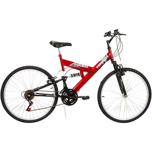 Bicicleta Radikale Full Suspension Aro 26 18V Vermelha/Preta - Verden é bom? Vale a pena?