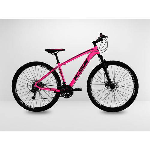 Bicicleta Rosa Aro 29 KSW 21V Disco Shimano Quadro 17 é bom? Vale a pena?