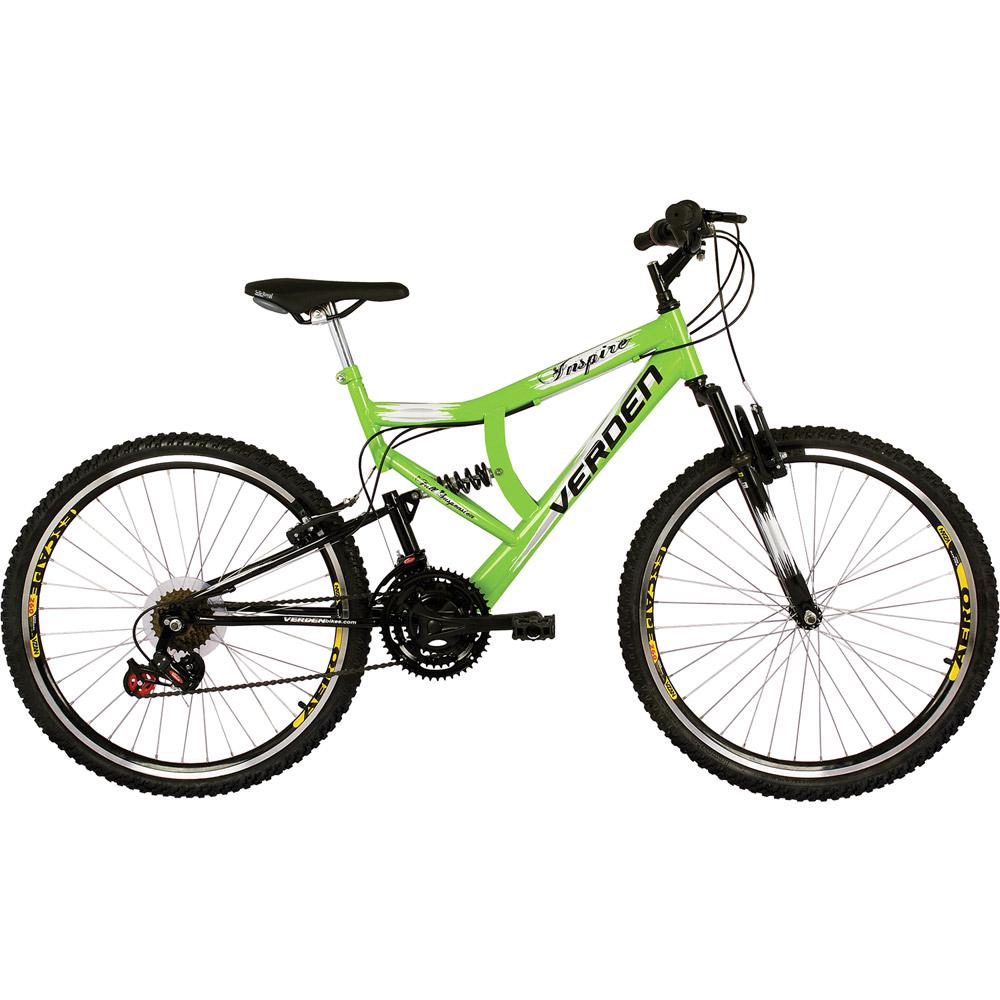 Bicicleta Verden Inspire Full Suspension Aro 26 - 21V Verde/Preta é bom? Vale a pena?