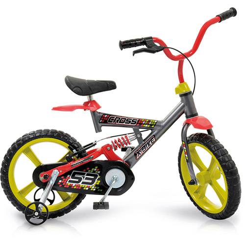 Bicicleta X-Bike Brinquedos Bandeirante Cross Aro 14" Amarela e Vermelha é bom? Vale a pena?