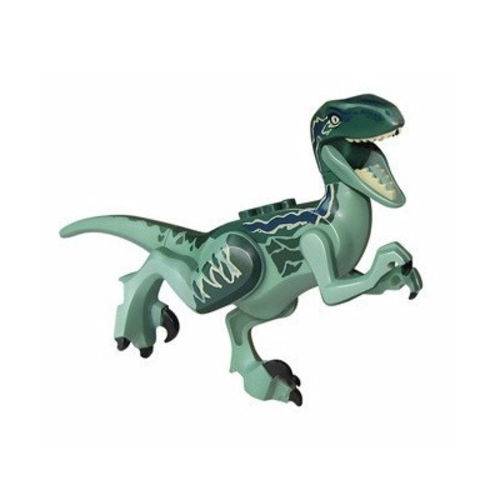 Bloco de Montar Dinossauros Jurassic World Park Minifigures Velociraptor Blue Compatível LEGO é bom? Vale a pena?