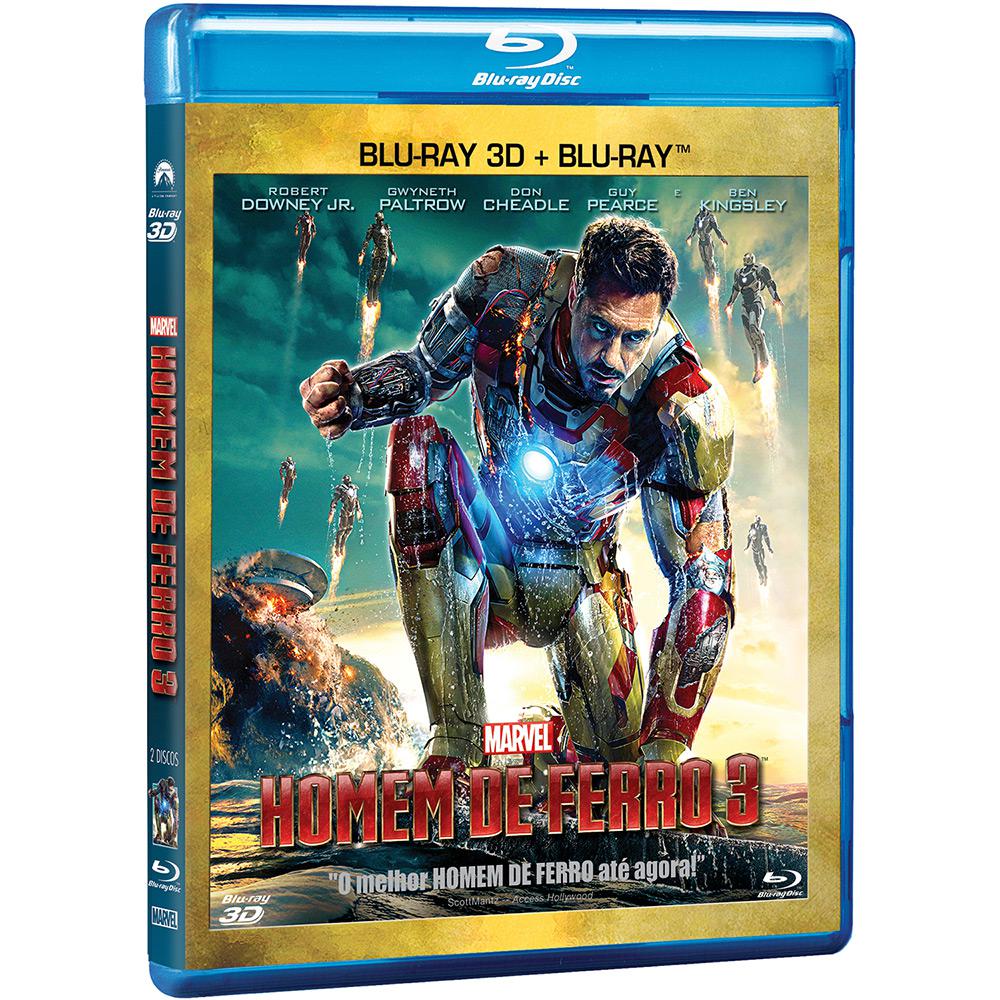 Blu-ray 3D + Blu-ray Homem de Ferro 3 é bom? Vale a pena?