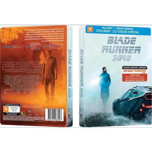 Blu-Ray Blade Runner 2049 - Edição Especial Steelbook (2 Bds) é bom? Vale a pena?
