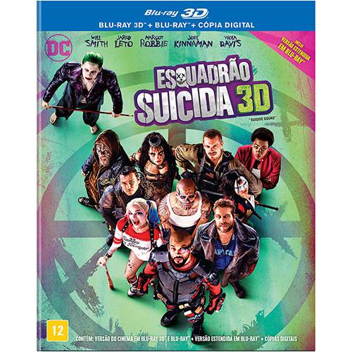 Blu- Ray Triplo 3D - Esquadrão Suicida é bom? Vale a pena?