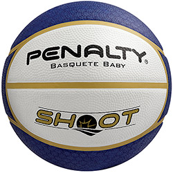 Bola Bola de Basquete Shoot Baby Branca, Azul e Dourado 0,3cm - Penalty é bom? Vale a pena?