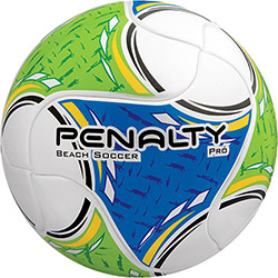 Bola de Futebol de Areia Pro Termotec Branca, Azul e Verde - Penalty é bom? Vale a pena?