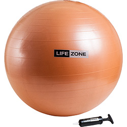 Bola de Pilates Anti-Estouro Laranja 65cm com Bomba Life Zone é bom? Vale a pena?