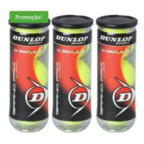Bola de Tênis Dunlop Grand Prix -tubos com 3 Bolas - 3 Tubos com 3 Bolas é bom? Vale a pena?