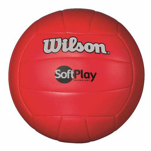 Bola de Vôlei Soft Play Microfibra Pu e PVC Vermelha Wilson é bom? Vale a pena?
