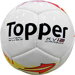 Bola Topper Kv Carbon Sub13 Futsal 2013 - Branco/Amarelo/Vermelho é bom? Vale a pena?