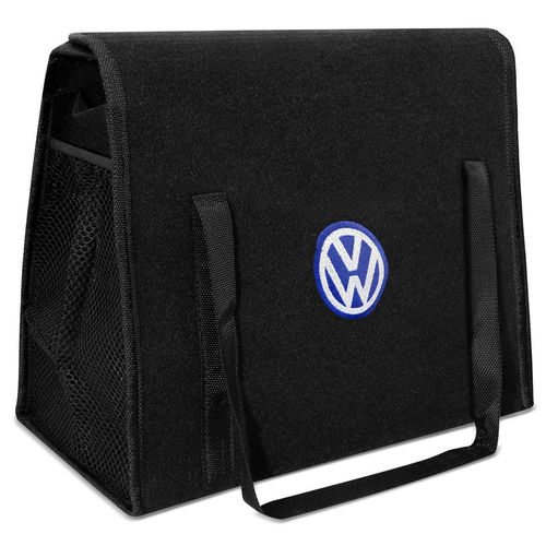 Bolsa Organizadora Porta Malas Universal Preto Logo Volkswagen Bordado em Carpete é bom? Vale a pena?