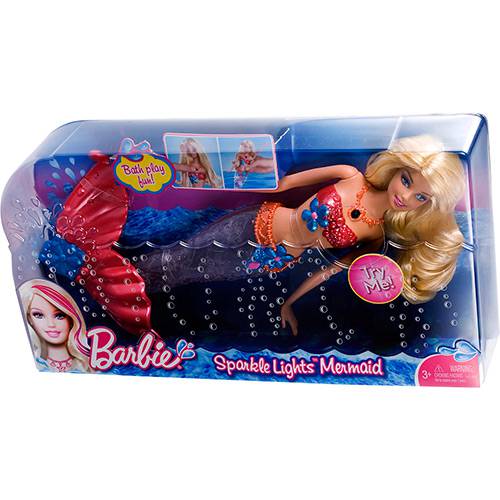 Boneca Barbie Sereia com Luzes - Loira - Mattel é bom? Vale a pena?
