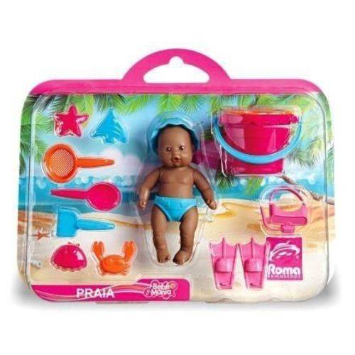 Boneca Bebê Mania Praia 4507 Negra - Roma Brinquedos é bom? Vale a pena?