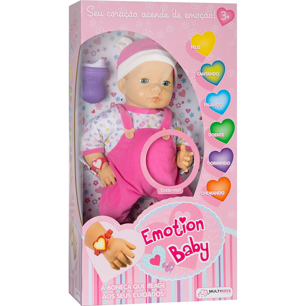 Boneca Emotion Baby Roupa Rosa - Multikids é bom? Vale a pena?