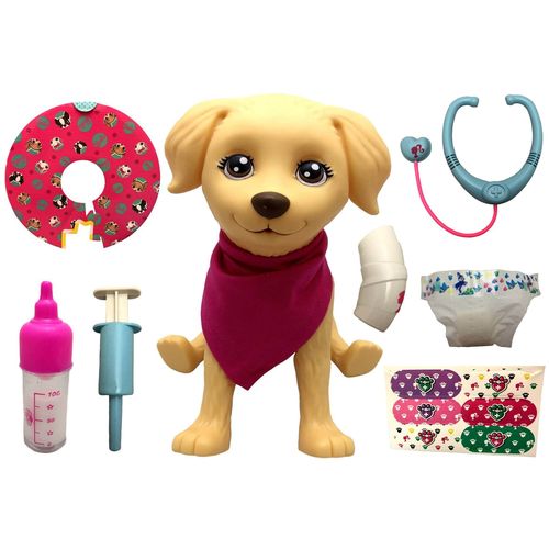 Boneco Grande Pet Cachorro Labrador da Barbie - Conjunto Quero Ser Médica Veterinária de Cachorrinhos - com Acessórios da Profissão e de Cuidados Mamadeira Mágica e Fraldinha - Pupee é bom? Vale a pena?