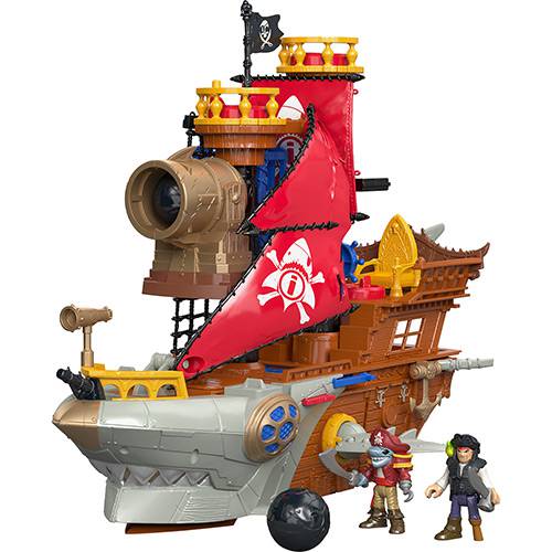 Boneco Imaginext Navio Pirata Tubarão - Mattel é bom? Vale a pena?