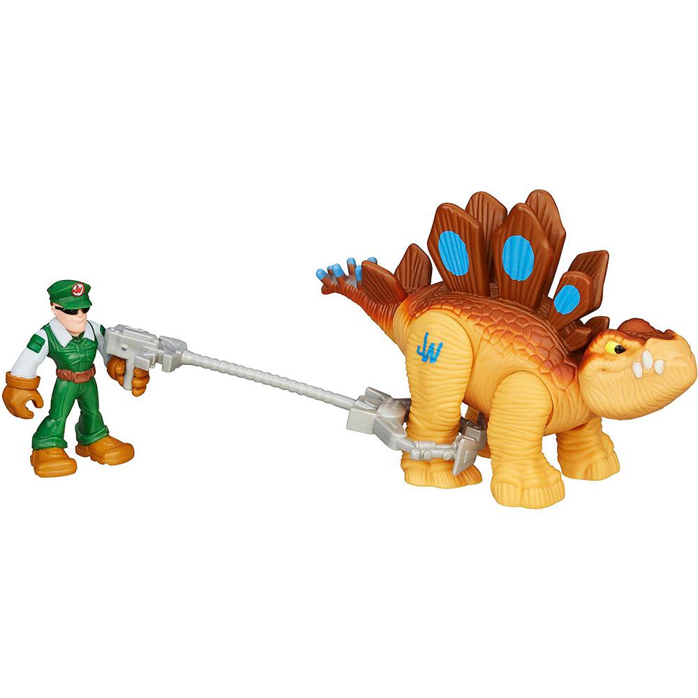 Boneco Jurassic World Dino e Humano Stegosaurus - Hasbro é bom? Vale a pena?