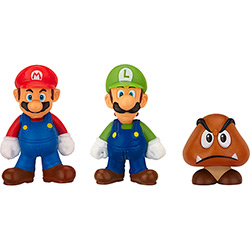 Boneco Micro Land Super Mario Luigi/Mario/Goomba - DTC é bom? Vale a pena?