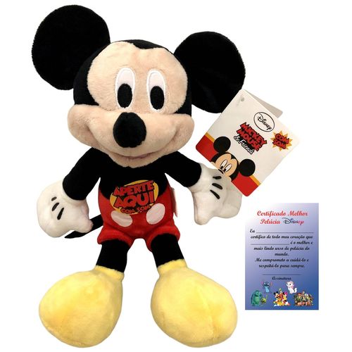 Boneco Pelúcia P Disney Mickey Mouse com Som Fala Multikids é bom? Vale a pena?