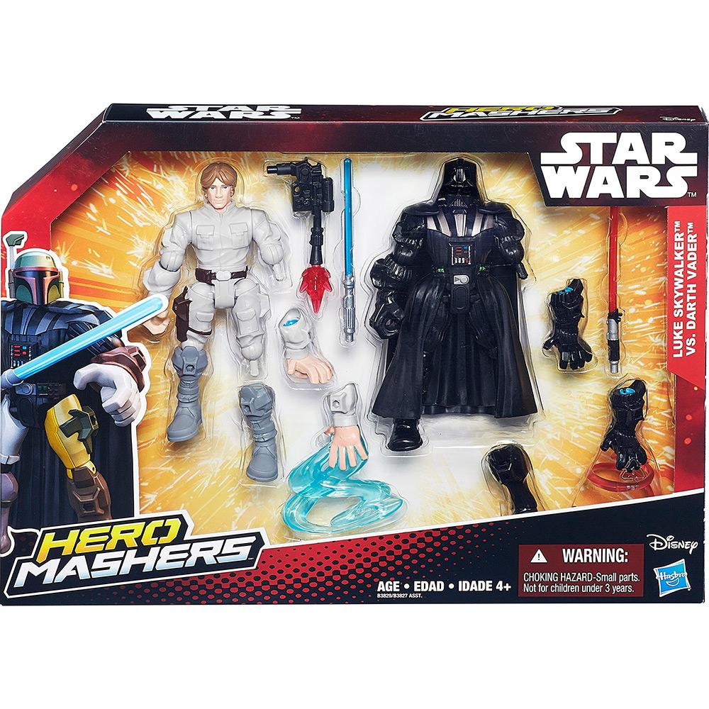 Boneco Star Wars Hero Mashers Battle Pack EP VII Luke Skywalker vs Darth Vader - Hasbro é bom? Vale a pena?