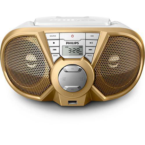 Boombox Philips 5w Rms, Cd, Entrada Usb, Rádio Fm, Branco/Dourado - Px3125gx/78 é bom? Vale a pena?