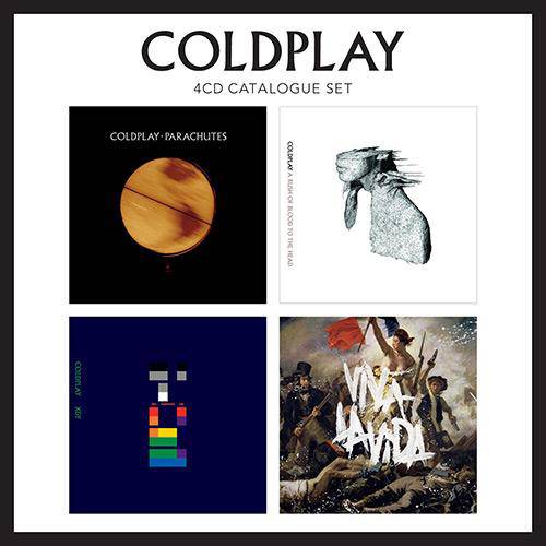 Box Coldplay-4 Cds Catalogue Set = Parachutes / a Rush Of Blood To The Head / X Y / Viva La Vida é bom? Vale a pena?